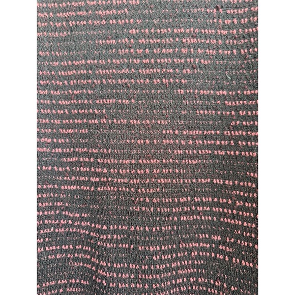 Karl Lagerfeld Paris‎ Black Red Knit Top Lace Trim Sweater Blouse Medium M - Picture 7 of 8